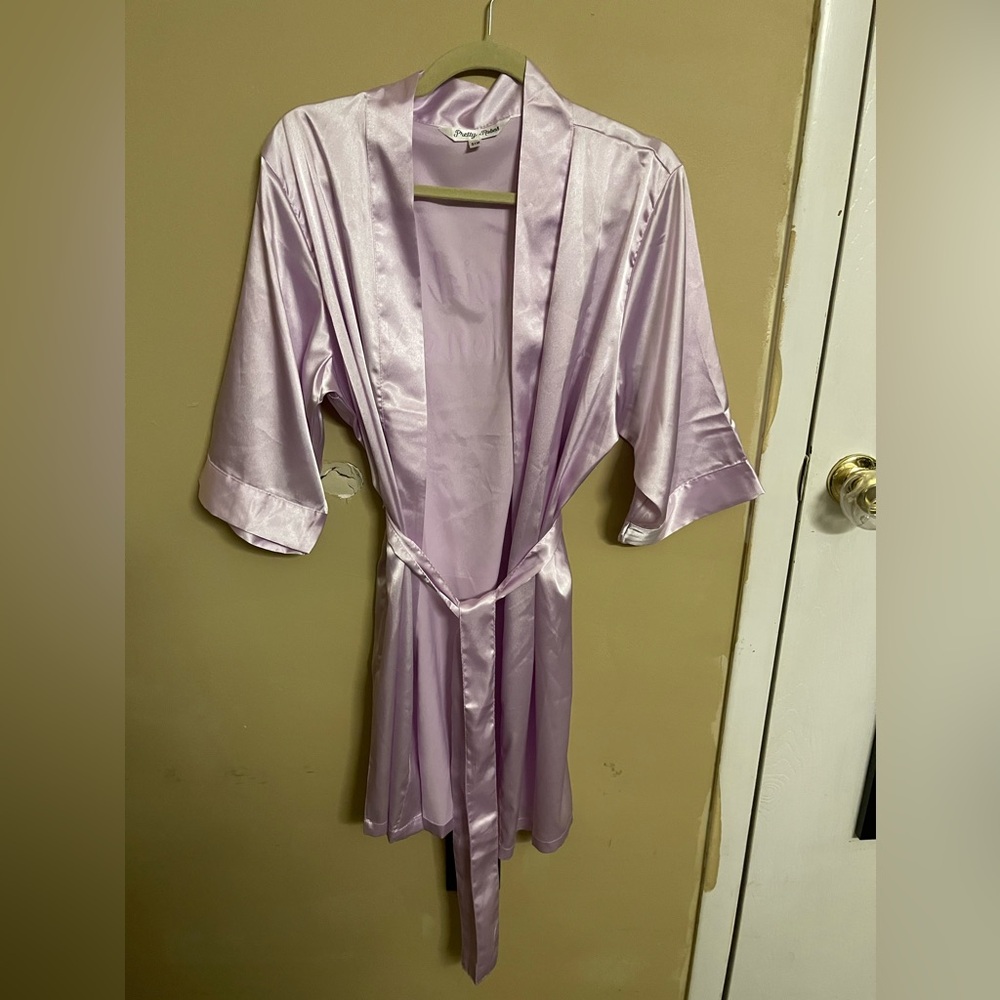 Maid of honor satin robe